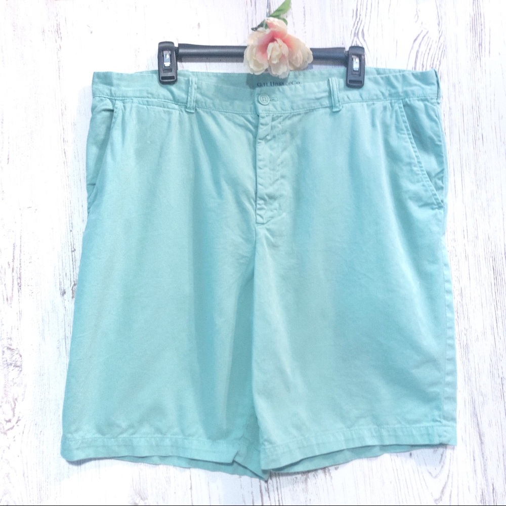 G.H. Bass & Co. | Light green cotton shorts